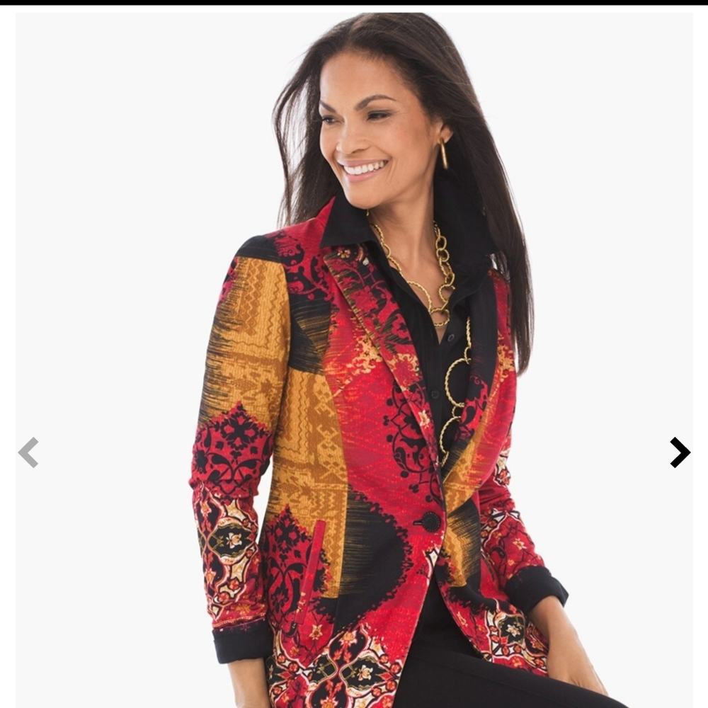 Chico's multi-color woman blazer size 0